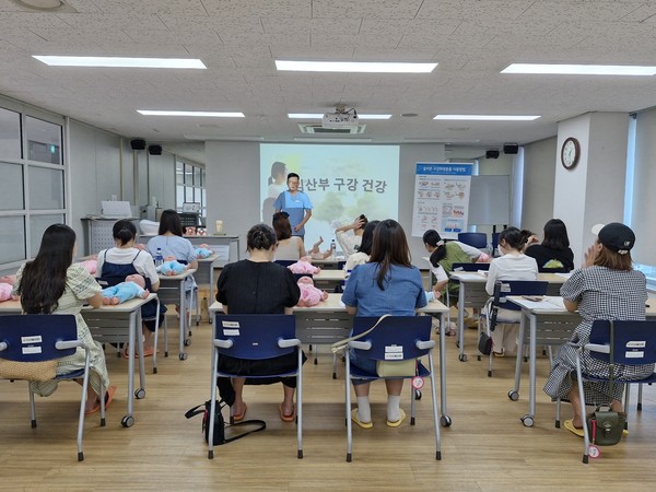 ▲ 오산시보건소, 임산부 위한 구강보건교육 진행