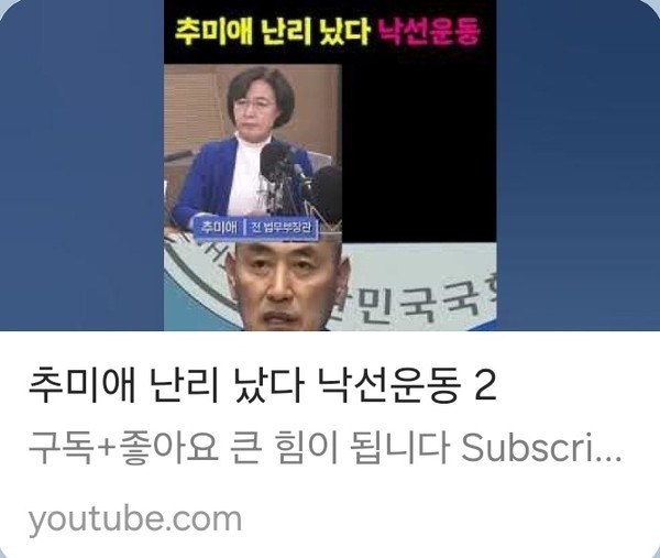 ▲ 국민의힘 지지자 단톡방에 유포된 동영상 화면.